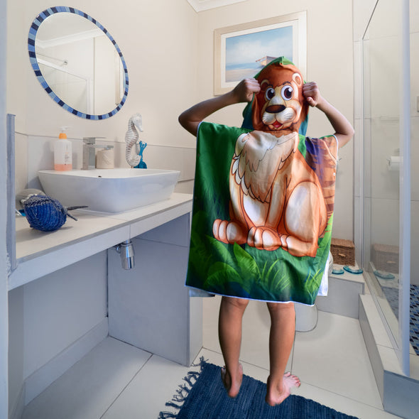 Hooded Towel - LION