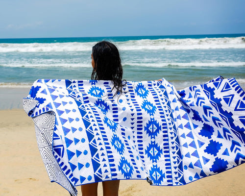 Beach Towel — Blue Angel — 78 × 35