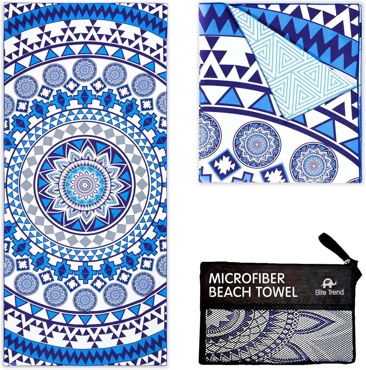 Beach Towel — Blue Angel — 78 × 35