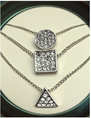 NECKLACE - NKE1242 (TRI SHAPE)