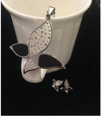 NECKLACE AND EARRING SET - (BUTTERFLY SILVER)