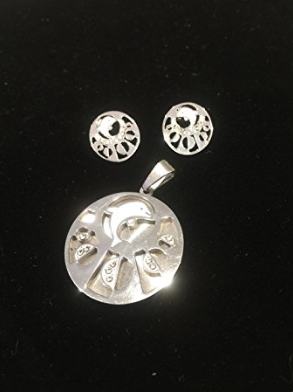 NECKLACE AND EARRING SET - (DOLPHIN SILVER)