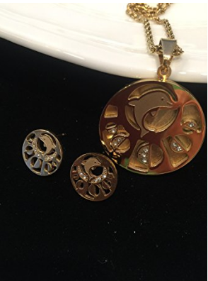 NECKLACE AND EARRING SET - (DOLPHIN GOLD)