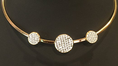 NECKLACE AND EARRING SET - (GOLD CIRCLE)