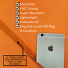 Travel Towel 2 Pack ORANGE 71x31+31x16 inch