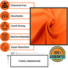 Travel Towel 2 Pack ORANGE 71x31+31x16 inch