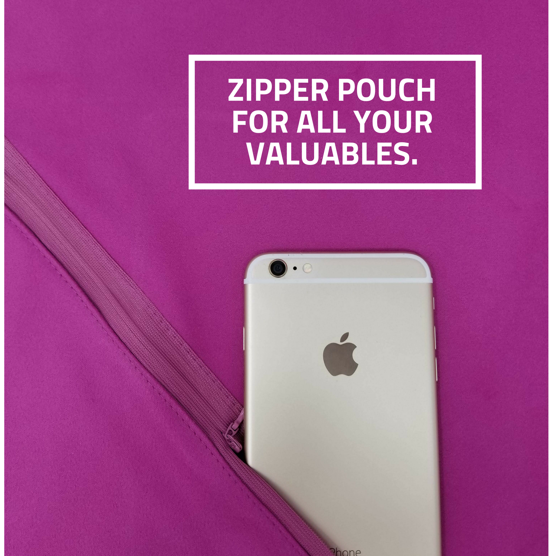 Travel Towel 2 Pack PURPLE 71x31+31x16 inch