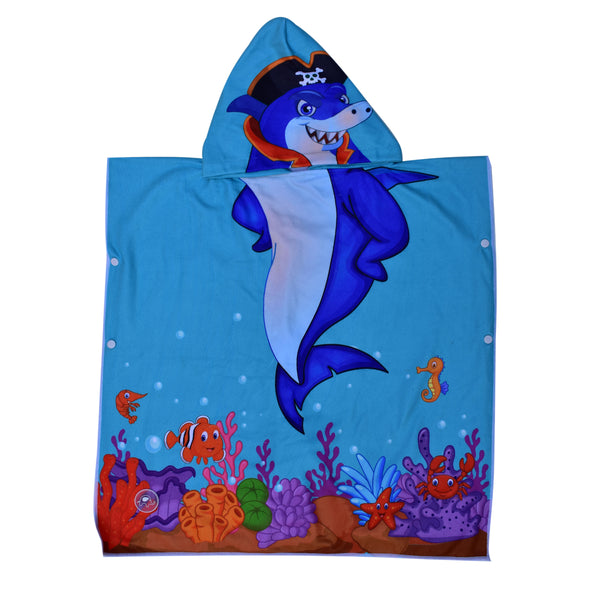 Hooded Towel - PIRATE SHARK