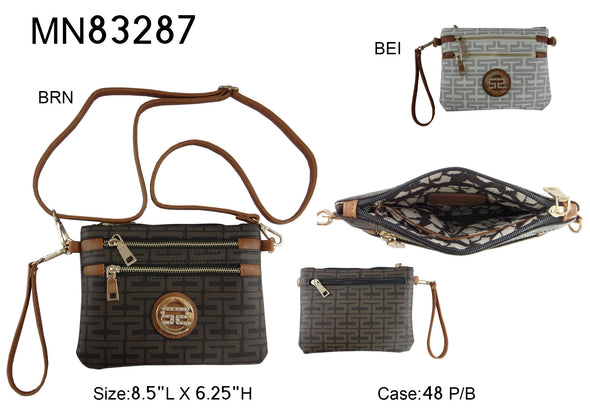 Handbag - BROWN MN83287