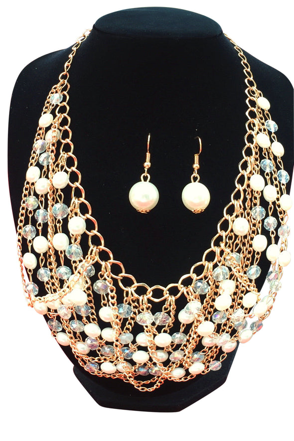 Necklace and Earring Set - NEE4036