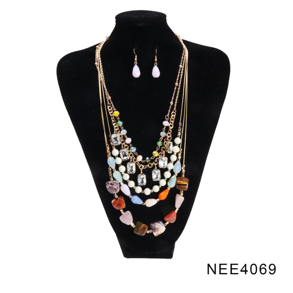 Necklace and Earring Set - NEE4069