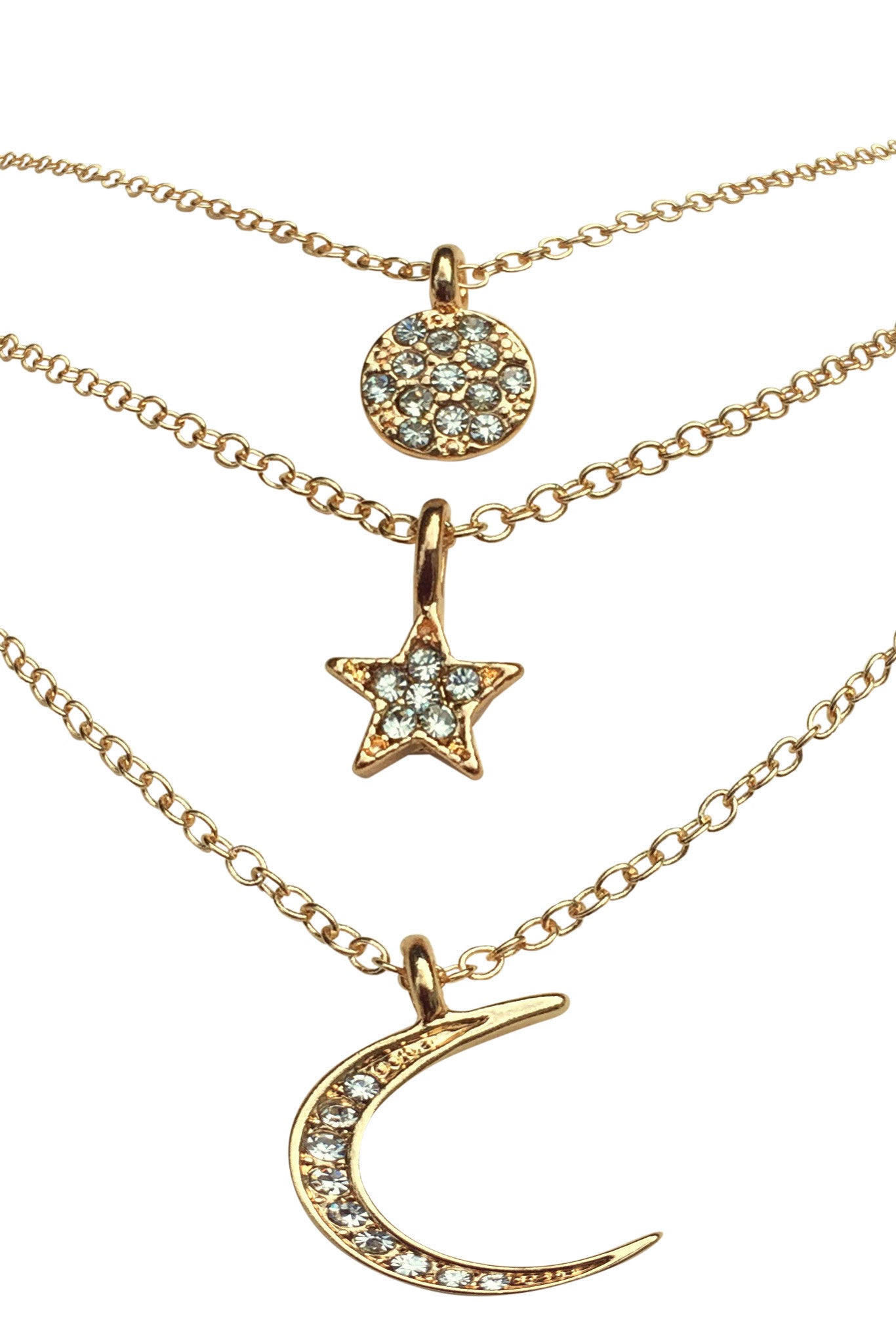 Necklace - NKE1243 (SUN MOON STAR)