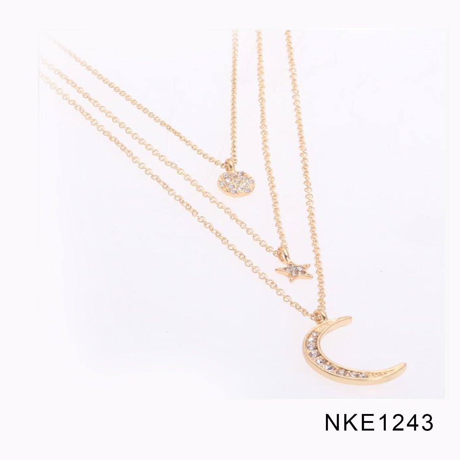 Necklace - NKE1243 (SUN MOON STAR)
