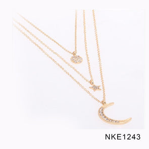 Necklace - NKE1243 (SUN MOON STAR)