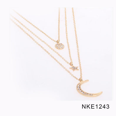 Necklace - NKE1243 (SUN MOON STAR)
