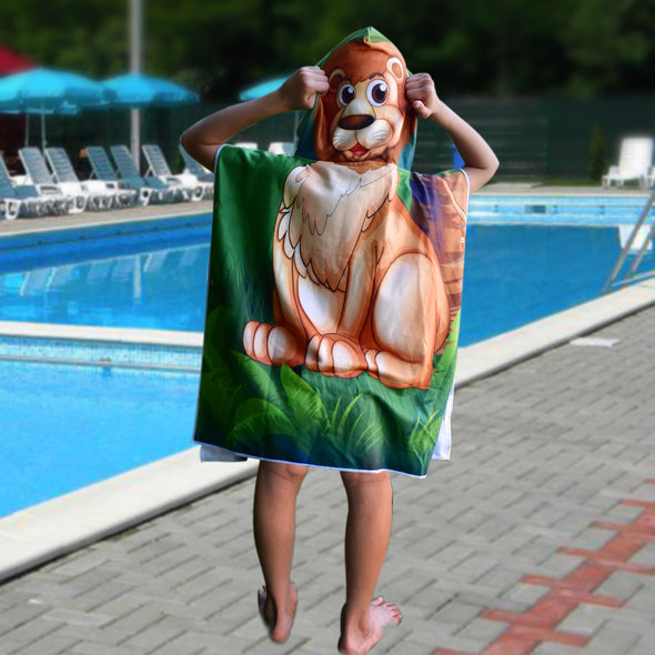 Hooded Towel - LION