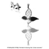 NECKLACE AND EARRING SET - (BUTTERFLY SILVER)