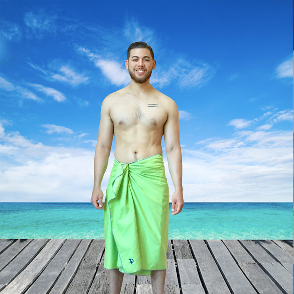 Travel Towel 2 Pack GREEN 71x31+ 31x16 inch