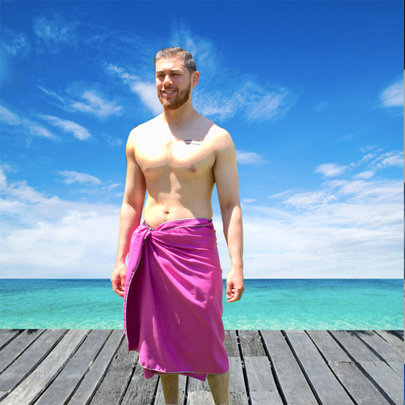 Travel Towel 2 Pack PURPLE 71x31+31x16 inch