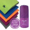 Travel Towel 2 Pack PURPLE 71x31+31x16 inch