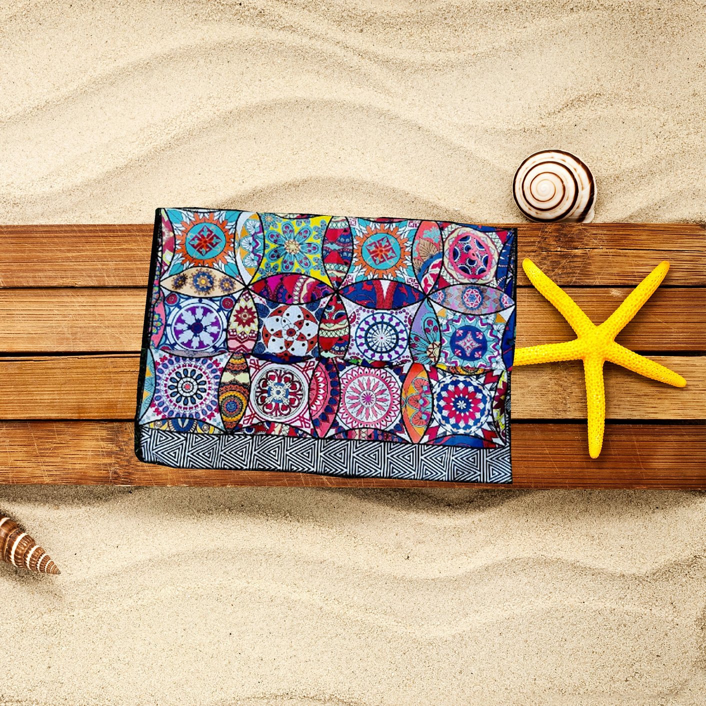 Beach Towel - Mandala (78x35 inches)