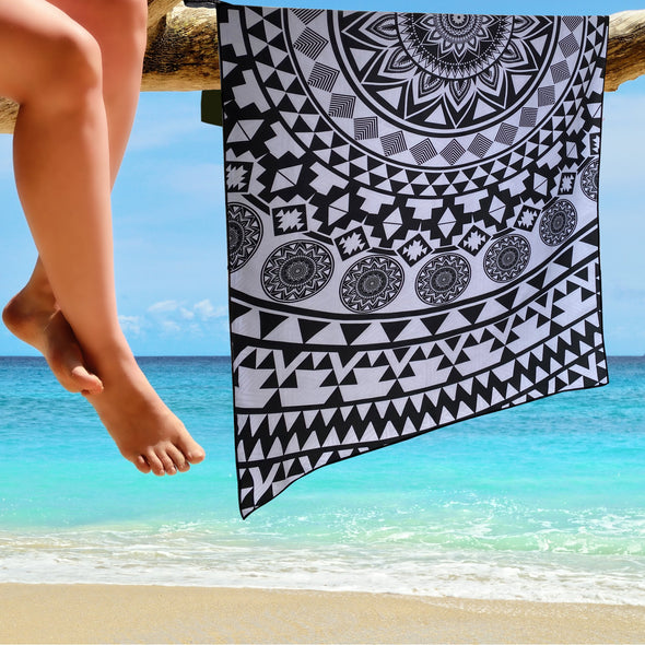 Beach Towel - Black Angel (78x35 inches)