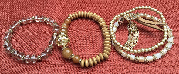 Designer Bohemian Style Crystal Pearls Jewelry Bijoux Fashion Gold Color Alloy Colorful Enamel Rhinestone Flower Multi Layer Bangles Sets by Elite Trend