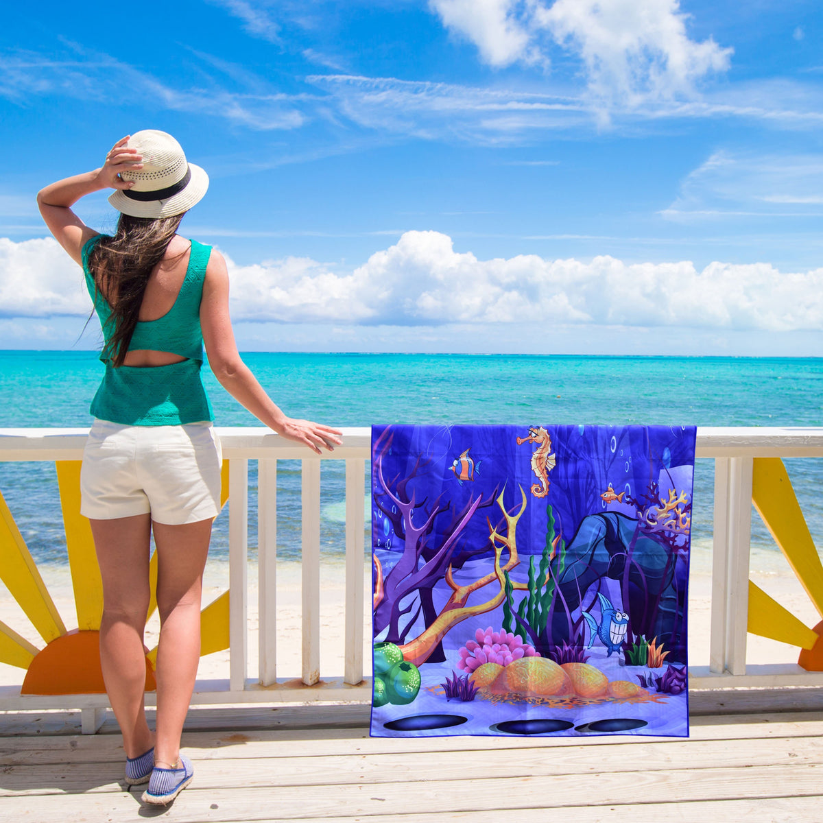 Beach Towel - Sea Animal (78x35 inches)