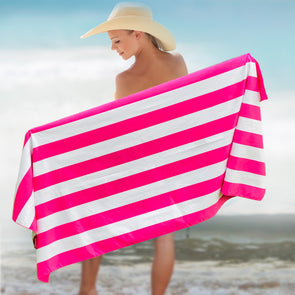 Beach Towel - Cabana Pink (78x35 inches)
