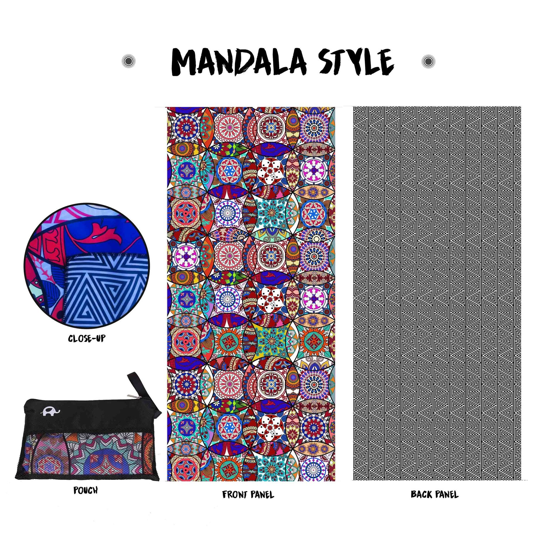 Beach Towel - Mandala (78x35 inches)