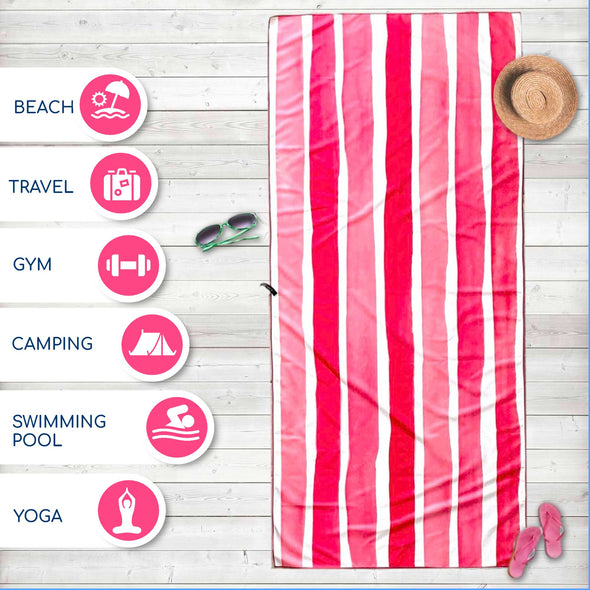 Beach Towel - Pinky (78x35 inches)