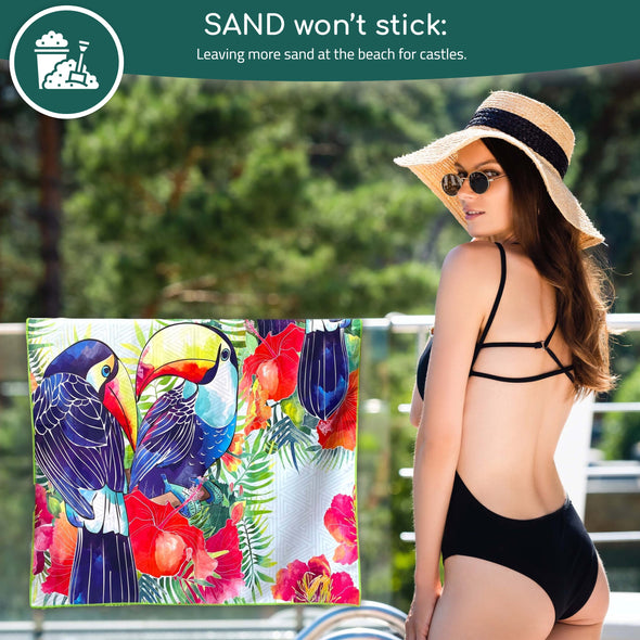 Beach Towel - Tropical (78x35 inches)