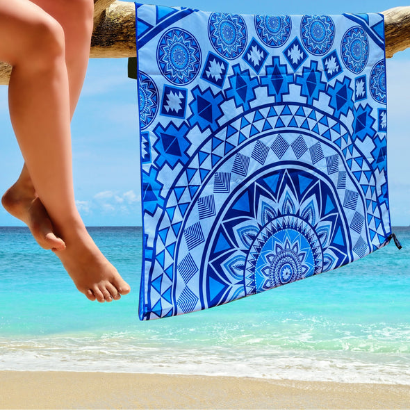 Beach Towel - Blue Angel (78x35 inches)