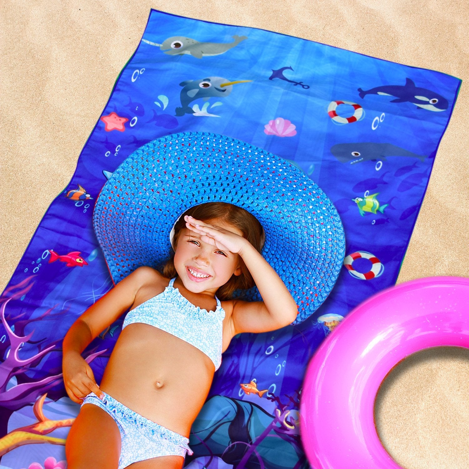 Beach Towel - Sea Animal (78x35 inches)