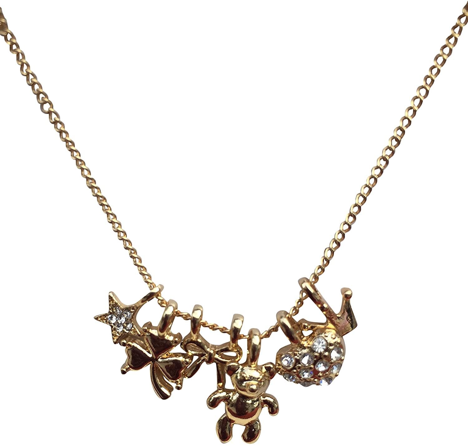 ELITE TREND Designer Style Crystal Jewelry Fashion Gold Color Alloy Colorful Rhinestone 18 Inch Necklaces