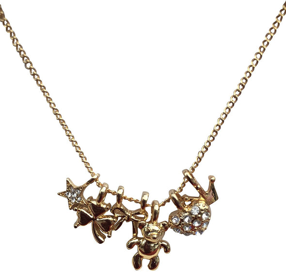 ELITE TREND Designer Style Crystal Jewelry Fashion Gold Color Alloy Colorful Rhinestone 18 Inch Necklaces
