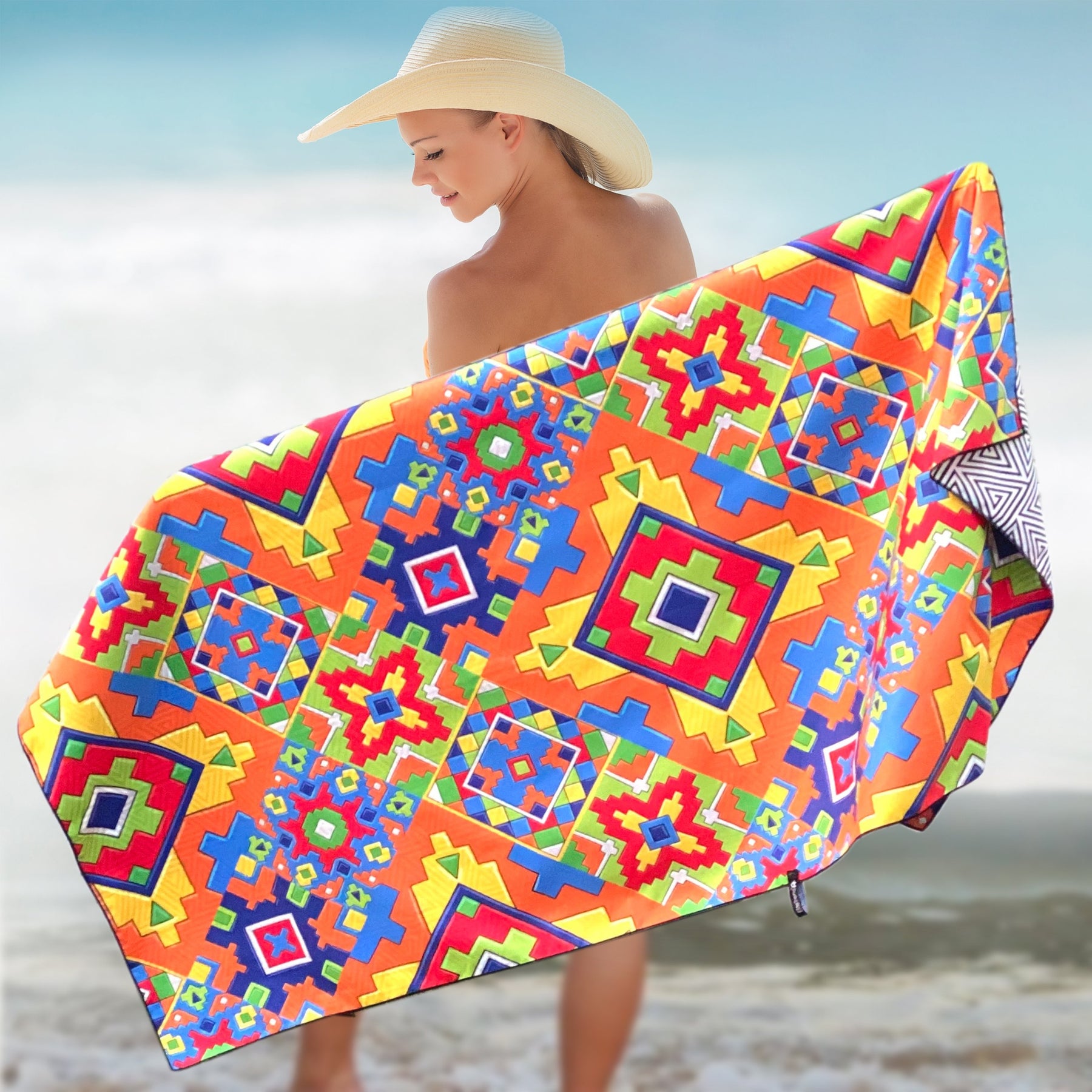 Beach Towel - Mosaic (78x35 inches)