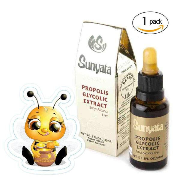 Sunyata Brazilian Green BEE Propolis  FDA Registered Alcohol Free Qty. 1