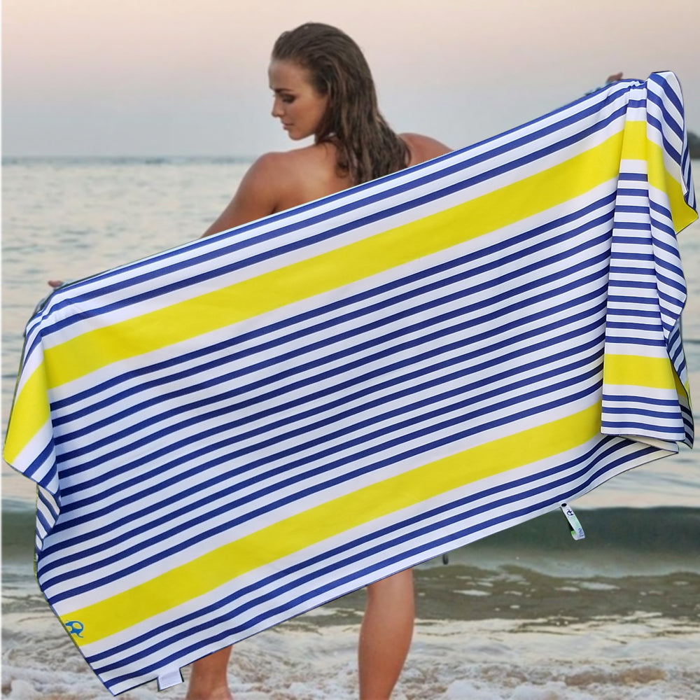 Beach Towel - Blue Yellow (78 x 35)