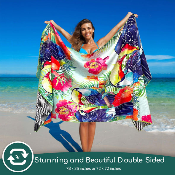 Beach Towel - Tropical (78x35 inches)