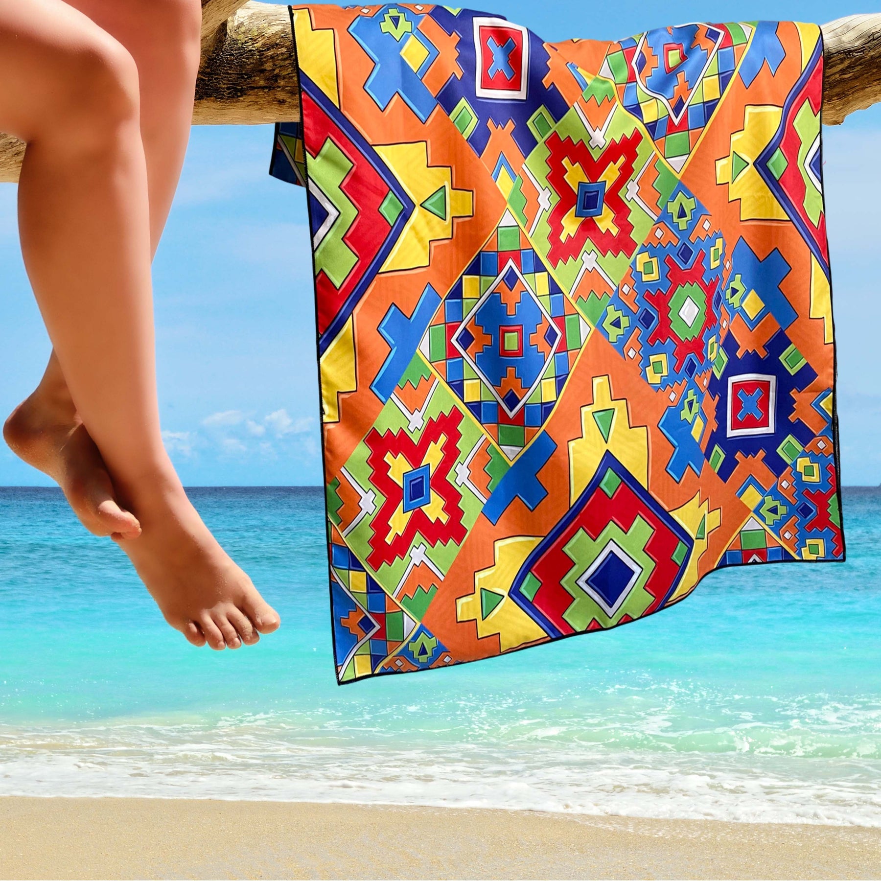 Beach Towel - Mosaic (78x35 inches)