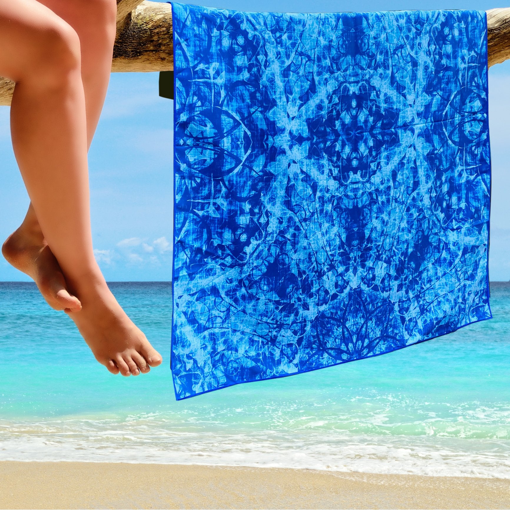 Beach Towel - Blue Wonder (78x35 inches)
