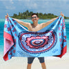 Beach Towel - Mandala Coral (78x35 inches)