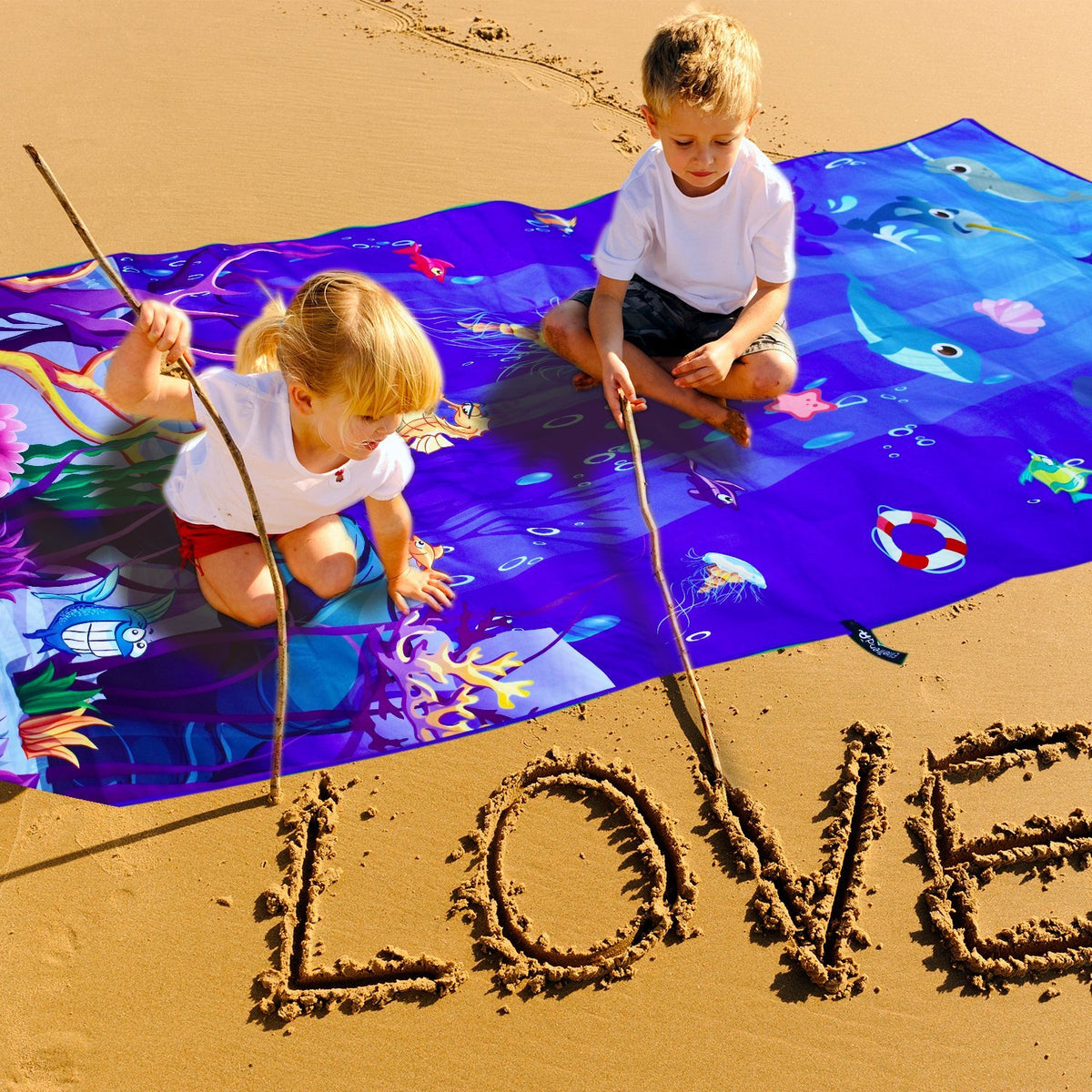 Beach Towel - Sea Animal (78x35 inches)