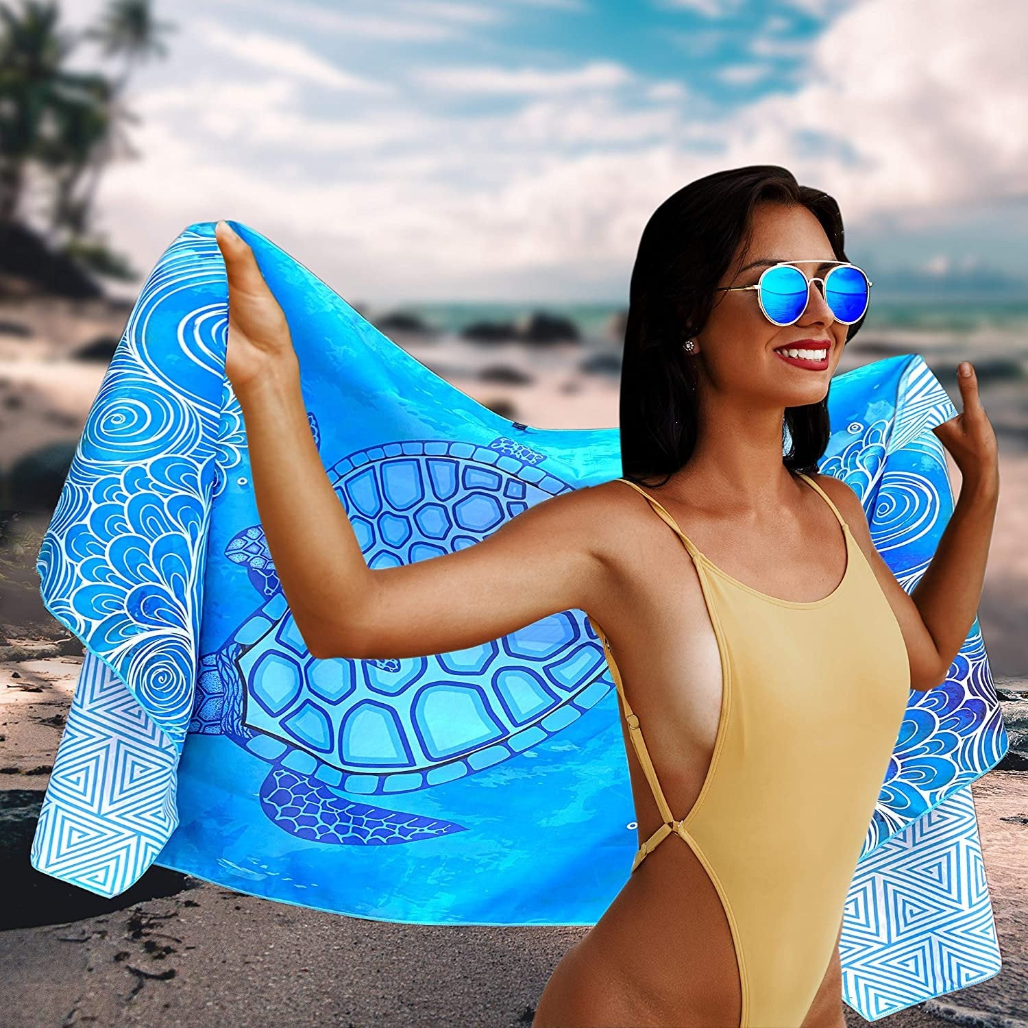 Beach Towel - Sea Turtle (78x35 inches)