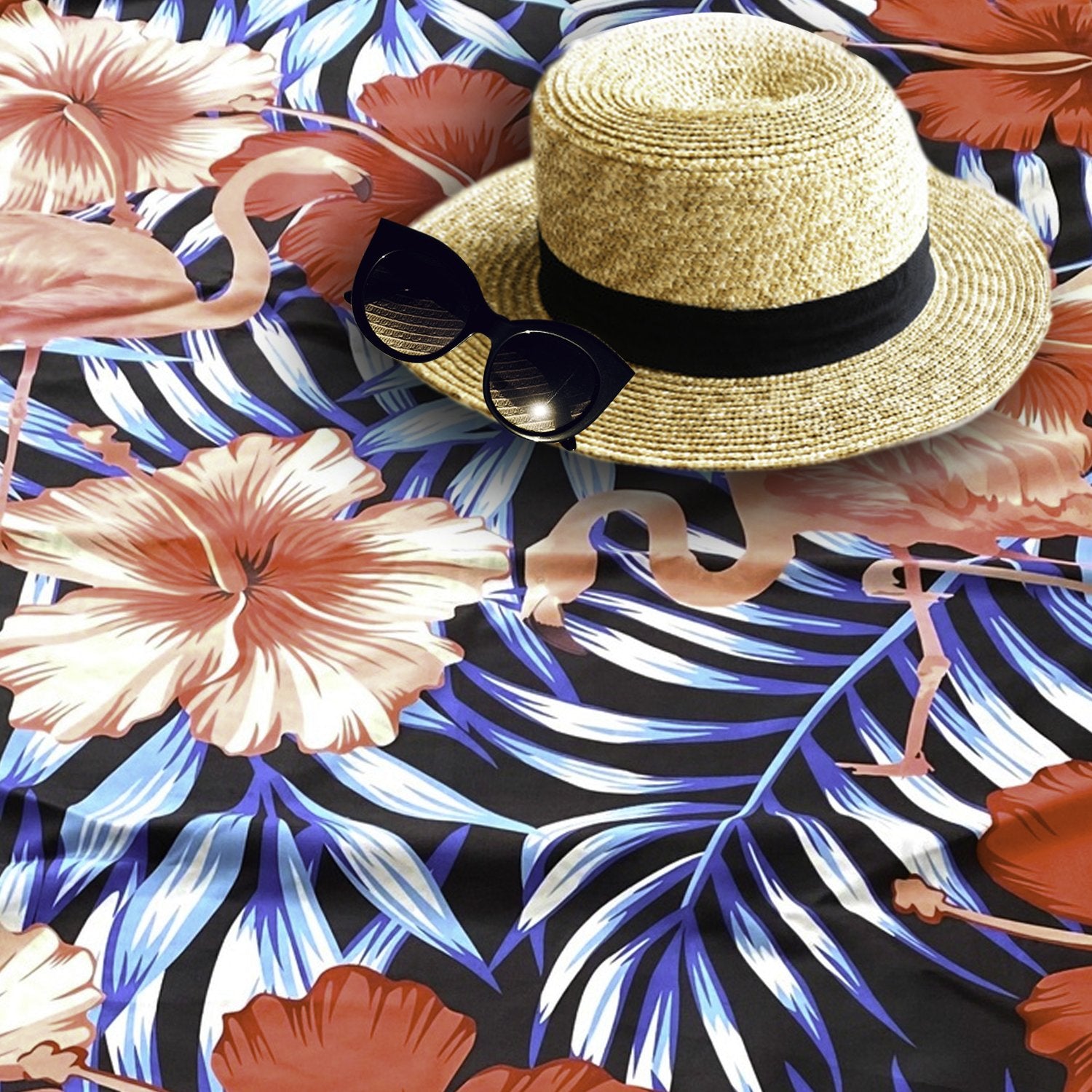 Beach Towel - Flamingo (78x35 inches)