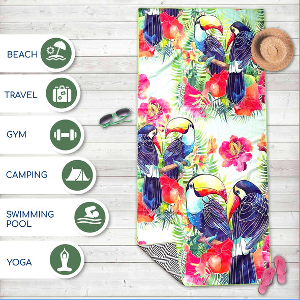 Beach Towel - Tropical (78x35 inches)