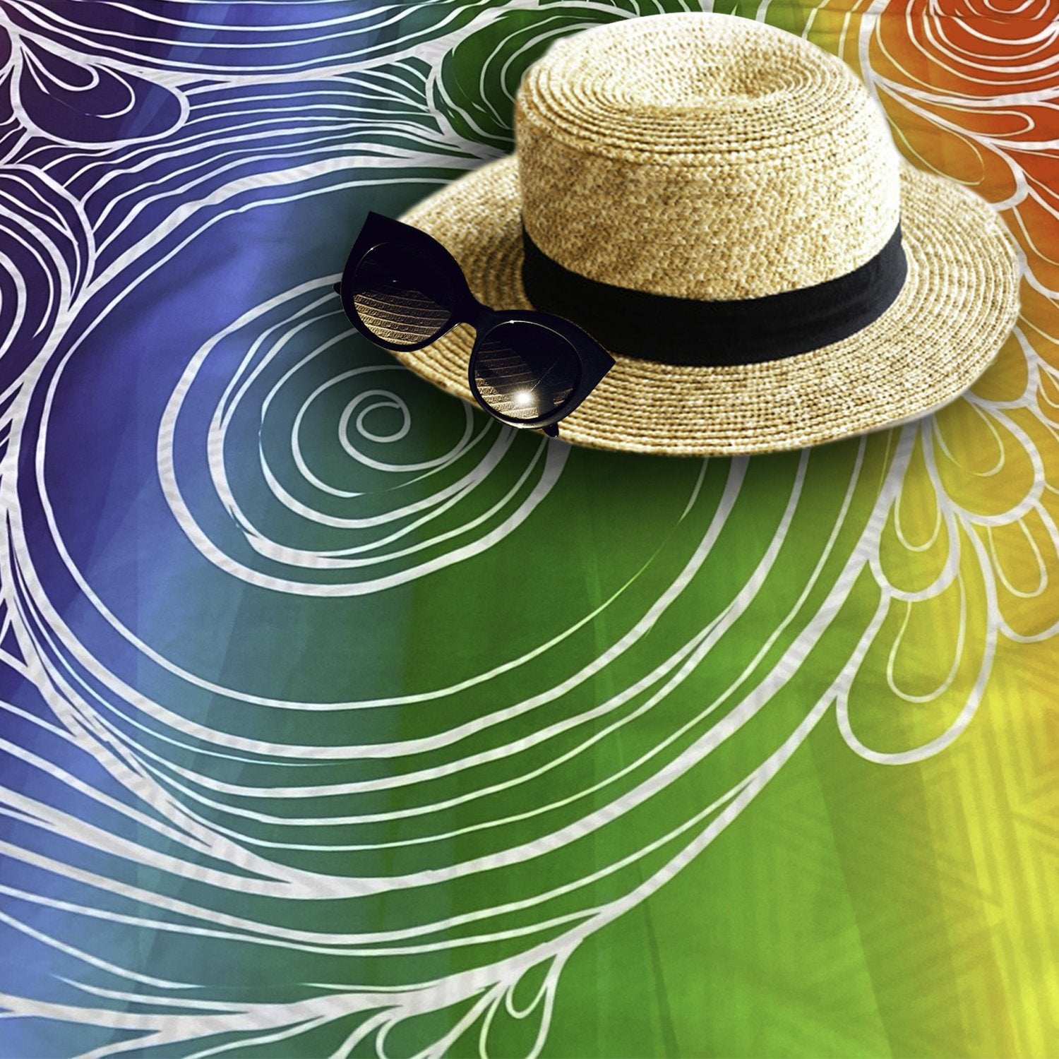 Beach Towel - Tiedeye (78x35 inches)