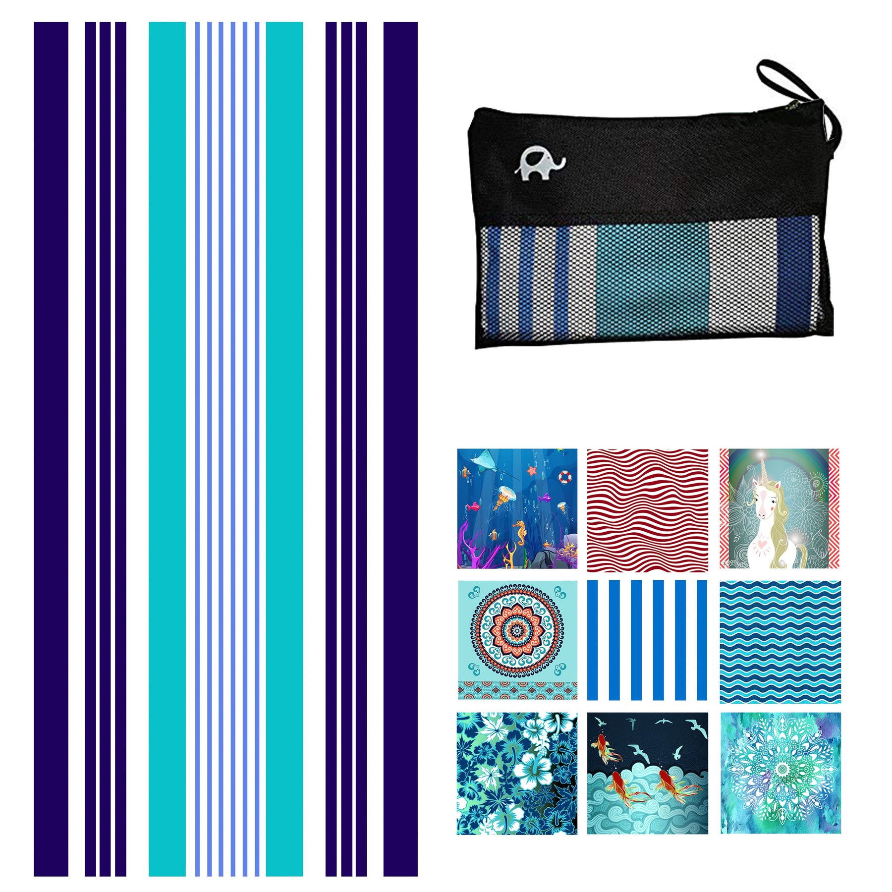 Beach Towel - Ocean (78x35 inches)