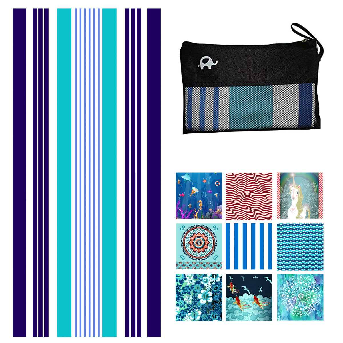 Beach Towel - Ocean (78x35 inches)